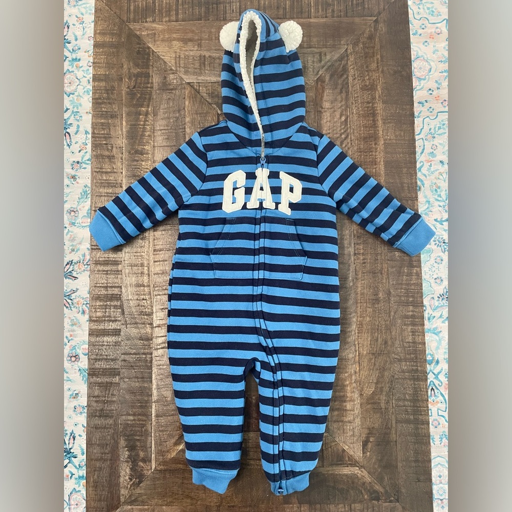 Gap, Baby, Warm Suit, Fleece, Winter Onesie, Unisex, Size 12-18 Months, NWOT